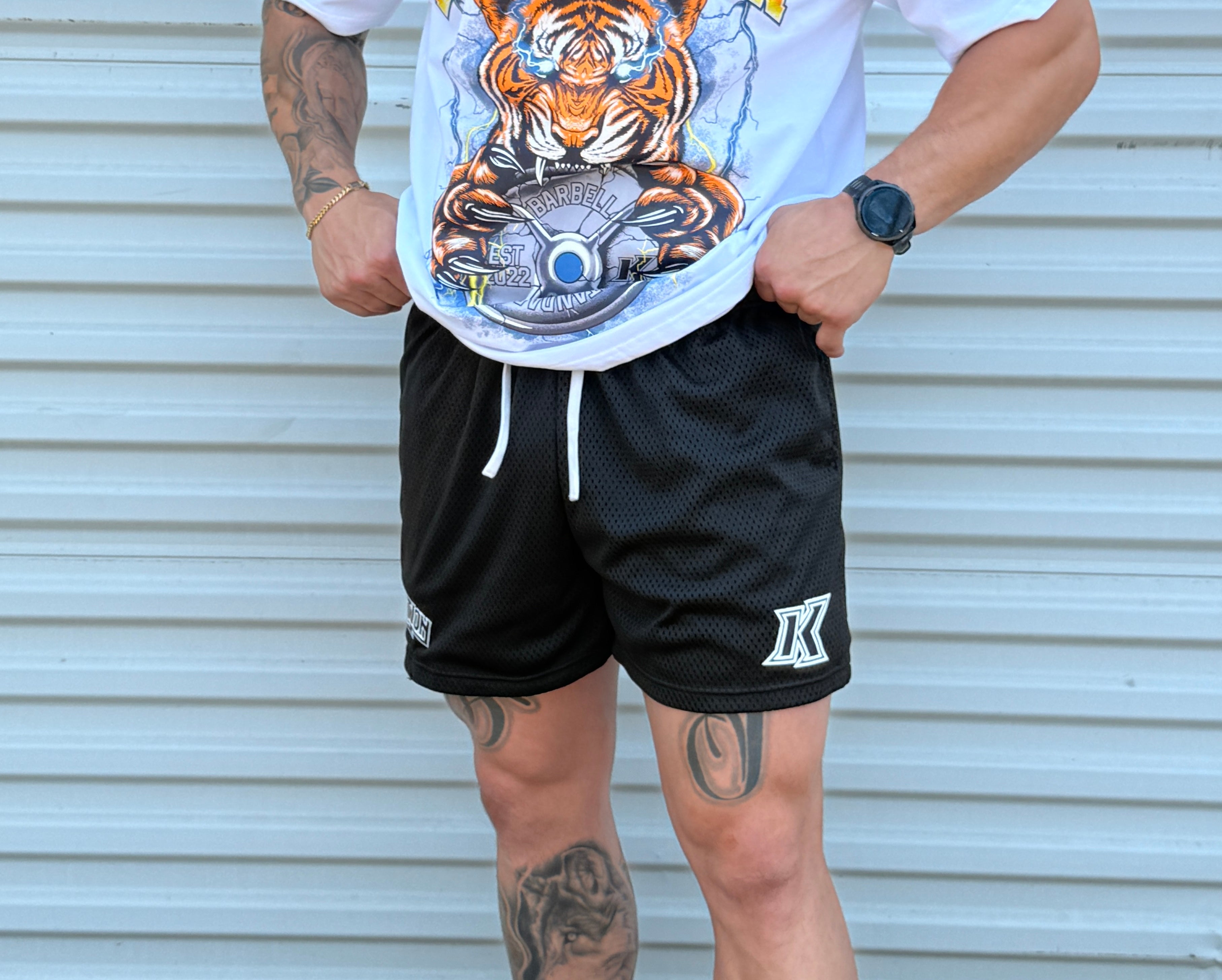 Koalition Mesh Shorts in Black