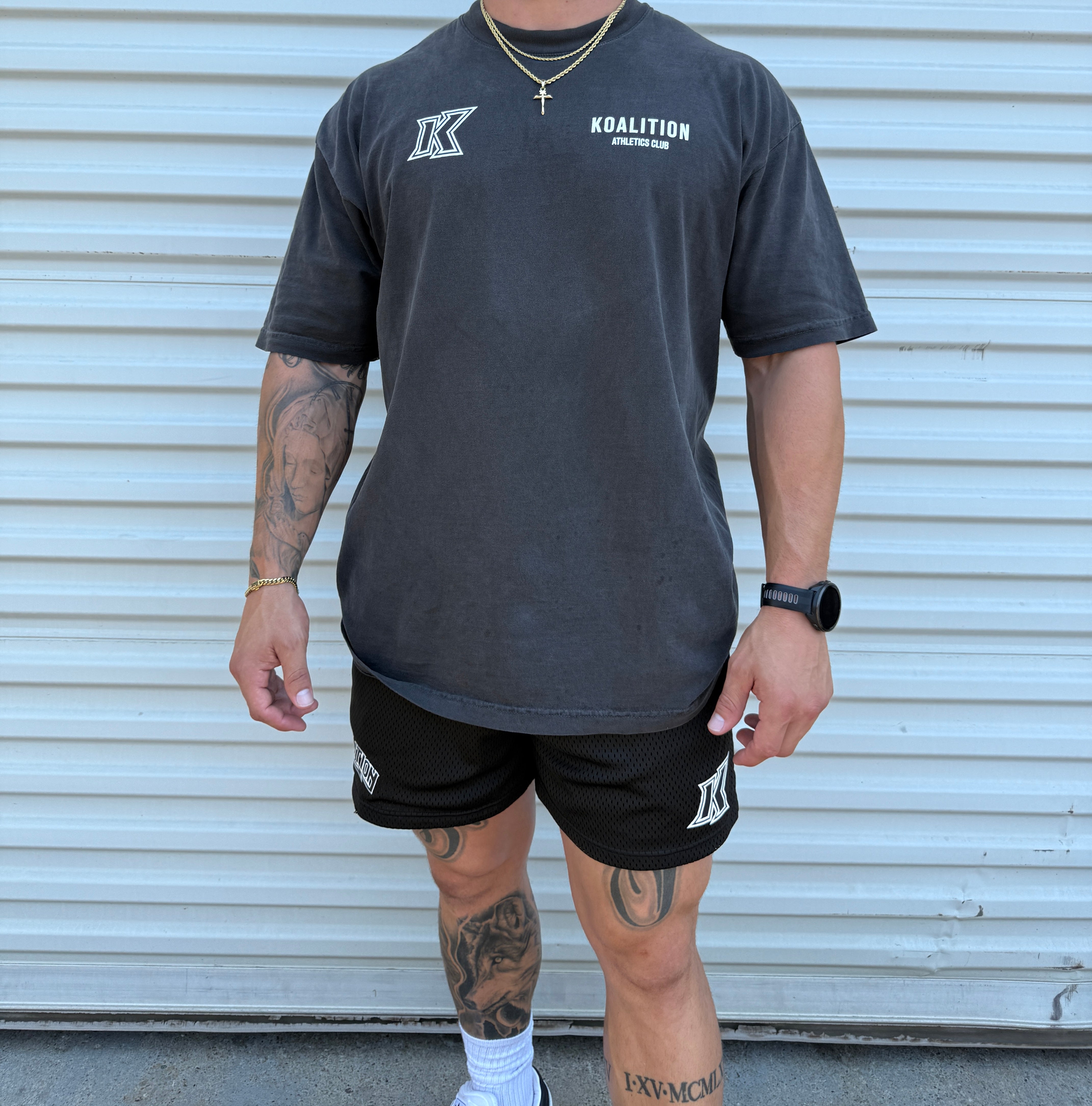 Athletics Club T-shirt in Vintage Black